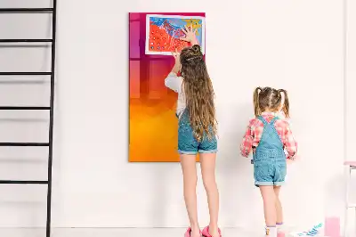 Magnetic writing board gradient sunrise design