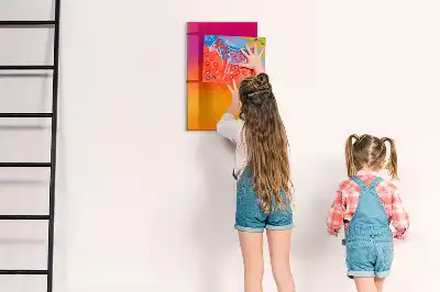 Magnetic writing board gradient sunrise design