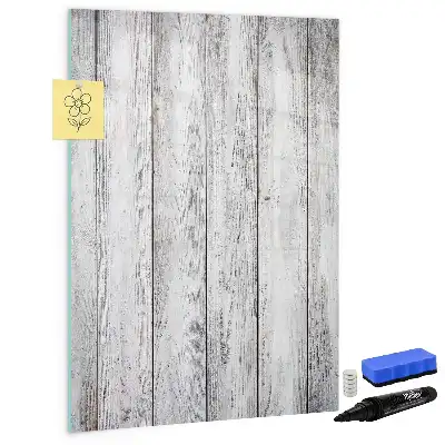 Magnetic dry erase board painted wood frame