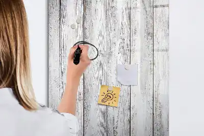 Magnetic dry erase board painted wood frame