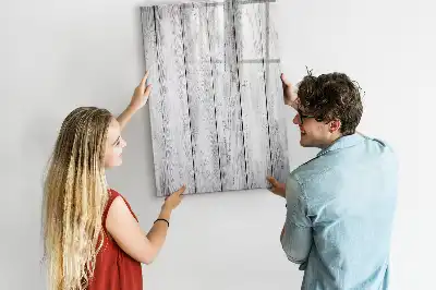 Magnetic dry erase board painted wood frame