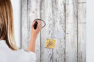 Magnetic dry erase board painted wood frame
