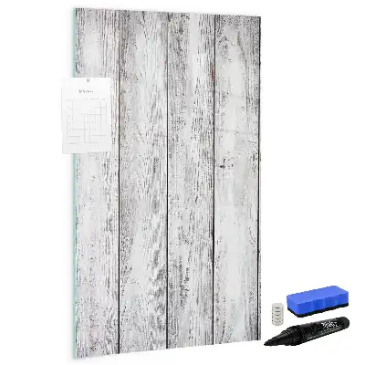 Magnetic dry erase board painted wood frame