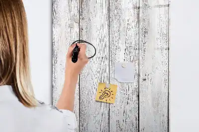 Magnetic dry erase board painted wood frame