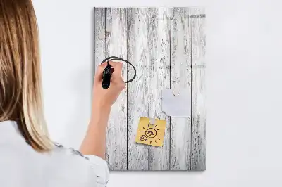 Magnetic dry erase board painted wood frame
