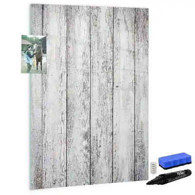 Magnetic dry erase board painted wood frame