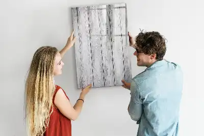 Magnetic dry erase board painted wood frame