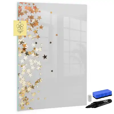 Magnetic writing board stars design
