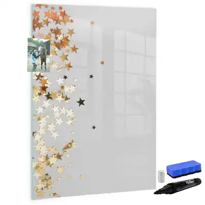 Magnetic writing board stars design