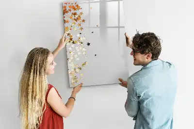 Magnetic writing board stars design