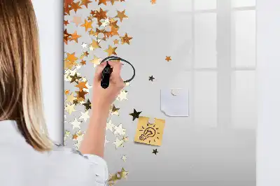 Magnetic writing board stars design
