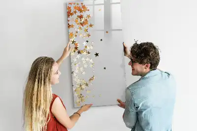 Magnetic writing board stars design