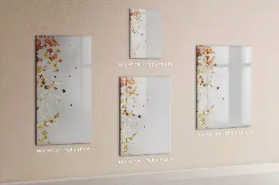 Magnetic writing board stars design