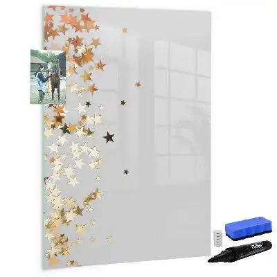 Magnetic writing board stars design