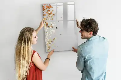 Magnetic writing board stars design