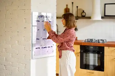 Magnetic writing board place of birth design