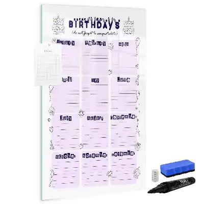 Magnetic writing board place of birth design