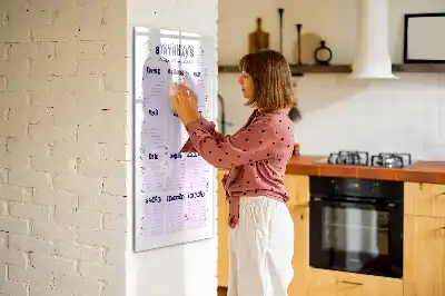 Magnetic writing board place of birth design