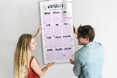Magnetic writing board place of birth design