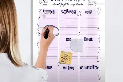 Magnetic writing board place of birth design