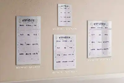Magnetic writing board place of birth design