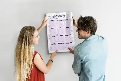 Magnetic writing board place of birth design