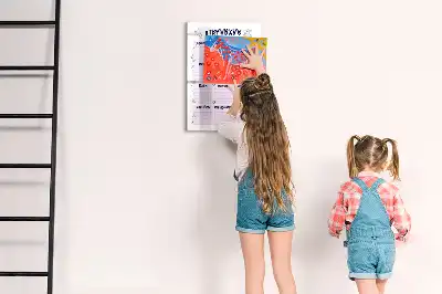 Magnetic writing board place of birth design