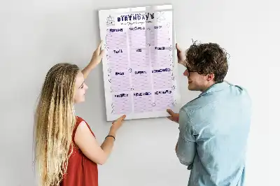 Magnetic writing board place of birth design