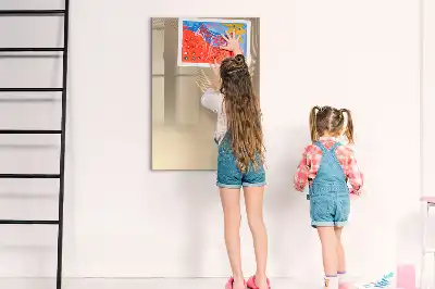Magnetic dry erase board with abstract light design
