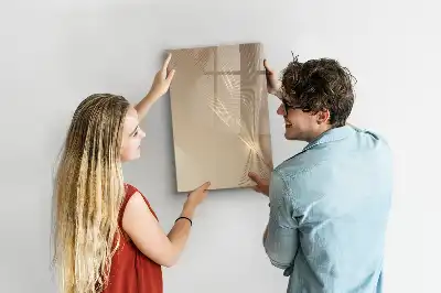Magnetic dry erase board with abstract light design