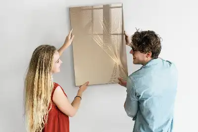 Magnetic dry erase board with abstract light design