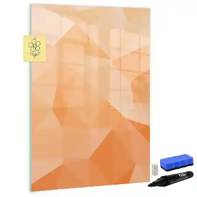Magnetic writing board triangle abstraction design