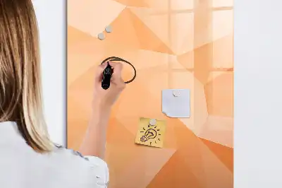 Magnetic writing board triangle abstraction design
