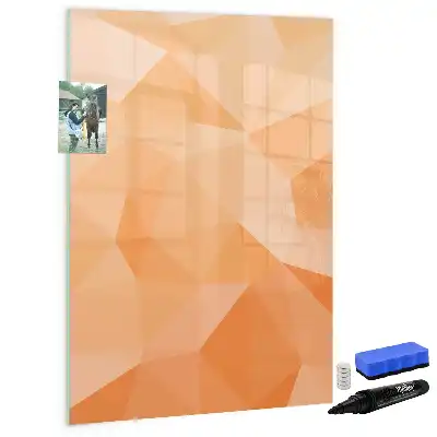 Magnetic writing board triangle abstraction design