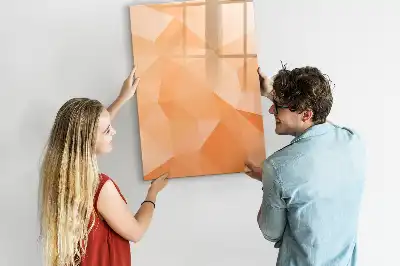 Magnetic writing board triangle abstraction design
