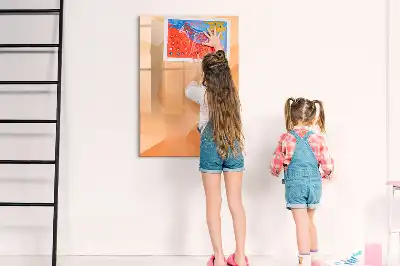 Magnetic writing board triangle abstraction design