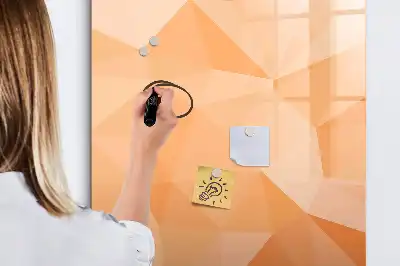 Magnetic writing board triangle abstraction design