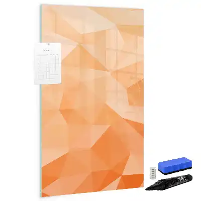 Magnetic writing board triangle abstraction design