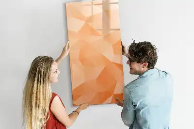Magnetic writing board triangle abstraction design