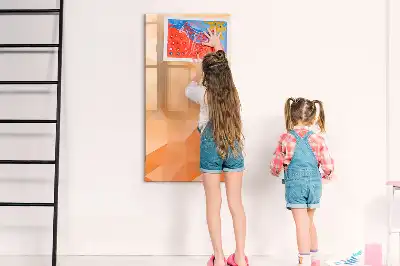Magnetic writing board triangle abstraction design