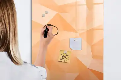 Magnetic writing board triangle abstraction design