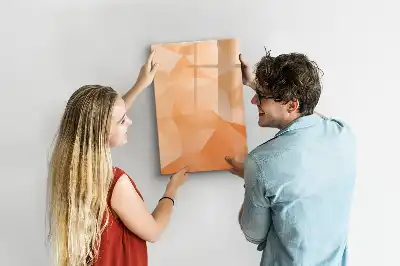 Magnetic writing board triangle abstraction design