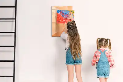 Magnetic writing board triangle abstraction design