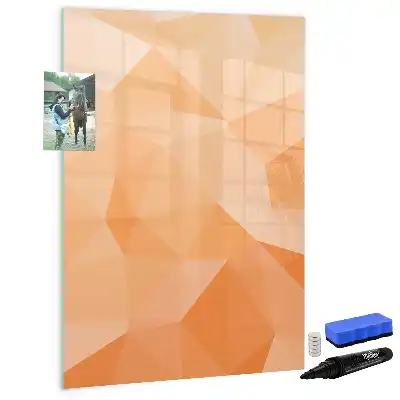 Magnetic writing board triangle abstraction design