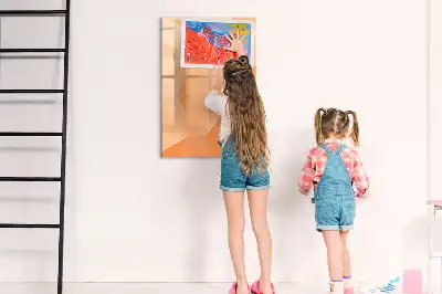 Magnetic writing board triangle abstraction design