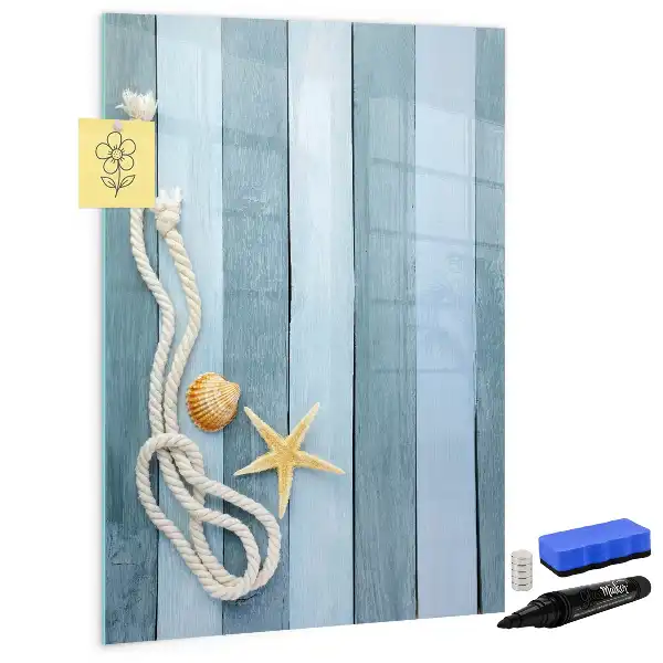 Magnetic dry erase board ocean themed accessories
