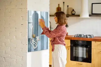 Magnetic dry erase board ocean themed accessories