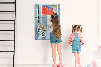 Magnetic dry erase board ocean themed accessories