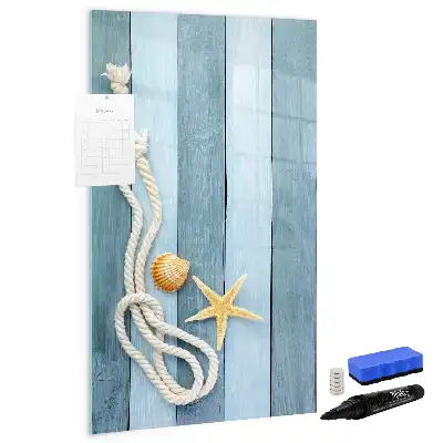 Magnetic dry erase board ocean themed accessories