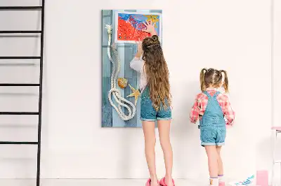 Magnetic dry erase board ocean themed accessories